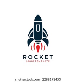 Rocket logo design vector illustration