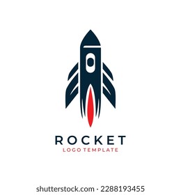 Rocket logo design vector illustration