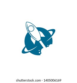 Rocket Logo Design Vector Template
