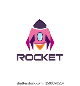 Rocket Logo Design Vector Template