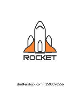 Rocket Logo Design Vector Template