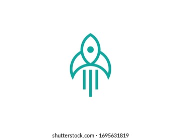 Rocket Logo Design And Vector Template