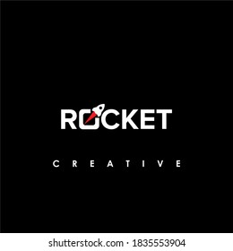 Rocket logo design vector template