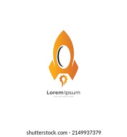 Rocket Logo Design vector template.