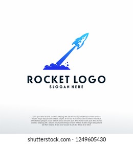 Rocket logo designs template, logo symbol icon