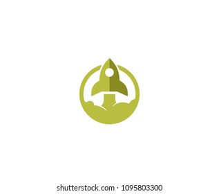 Rocket logo icon 