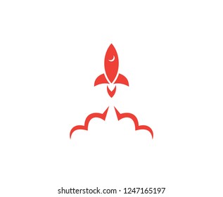 Rocket logo icon 