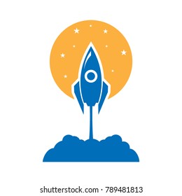 rocket logo icon