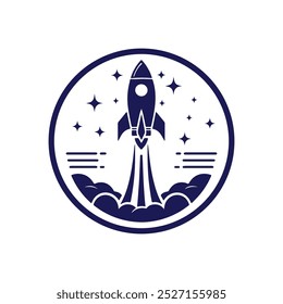 Rocket logo icon art vector illustration