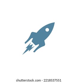 Rocket logo icon design illustration