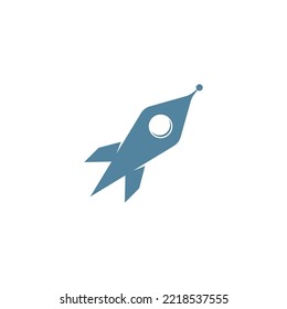 Rocket logo icon design illustration