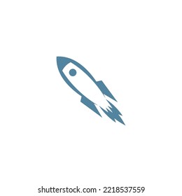 Ilustración de diseño de icono del logotipo de cohete