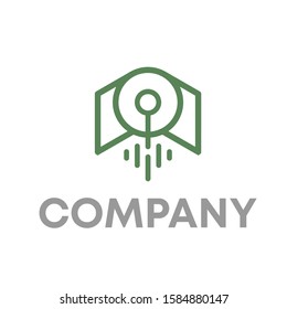 rocket logo icon design template sign