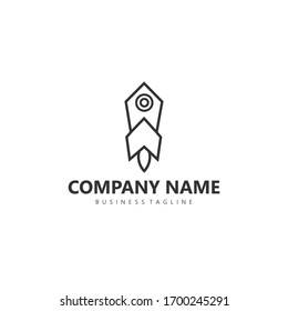 Rocket-Logo, Symbol-Design-Vorlage
