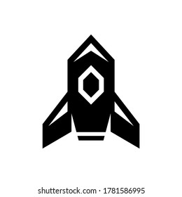 Logo del cohete. Diseño de iconos. Elementos de plantilla
