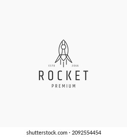 Plantilla de diseño de iconos de logotipo de cohete
