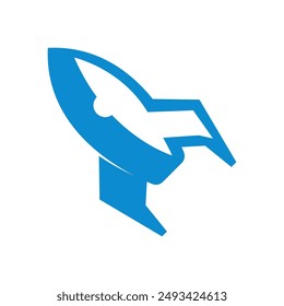 Rocket logo icon design template