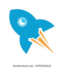 Plantilla de diseño de ícono de logotipo de cohete