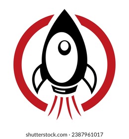 plantilla de icono de logotipo de cohete 4