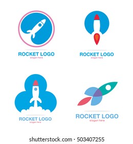 ROCKET LOGO ICON TEMPLATE SET