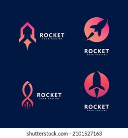 Rocket Logo icon Vector design Template