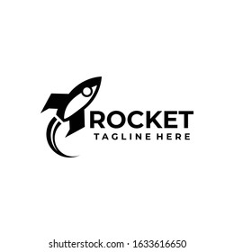 rocket logo icon vector isolated