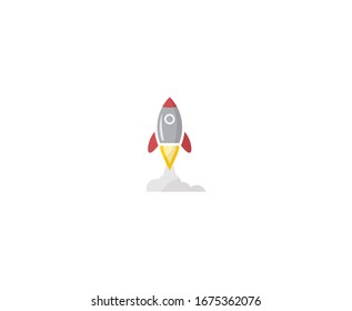 Rocket logo icon vector symbol spaceship 
