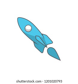 rocket logo icon vector template