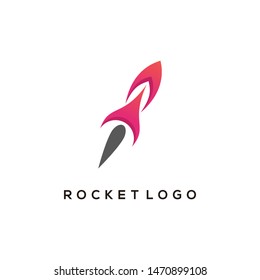 Rocket logo icon vector template
