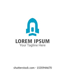 rocket logo icon vector template