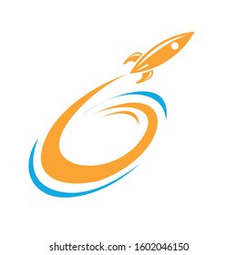 rocket logo icon vector template, elements, icons, symbols, abstract, set, shapes, innovative and creative inspiration for business company, and marketing promotions with Flat Style