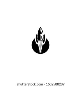 rocket logo icon vector template