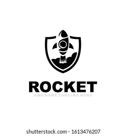 rocket logo icon vector template
