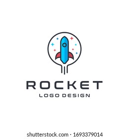rocket logo icon vector template illustration