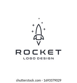 rocket logo icon vector template illustration