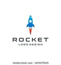 rocket logo icon vector template illustration