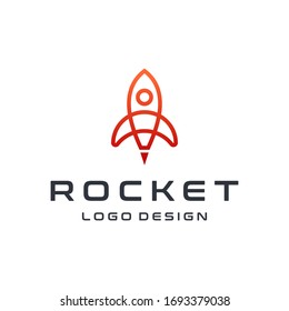 rocket logo icon vector template illustration