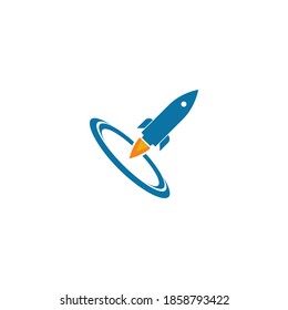 rocket logo icon vector template illustration design 