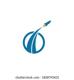 rocket logo icon vector template illustration design 