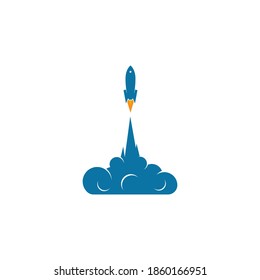rocket logo icon vector template design 