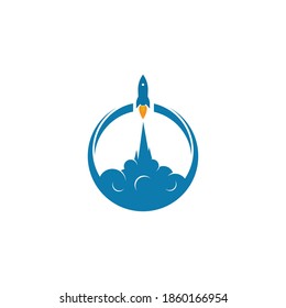 rocket logo icon vector template design 