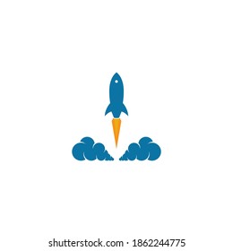 rocket logo icon vector template design 