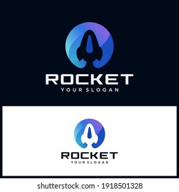 Rocket Logo Symbol Vektorvorlage
