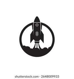 rocket logo icon vector template