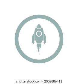 Rocket logo  icons set Vector