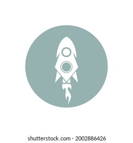 Rocket logo  icons set Vector