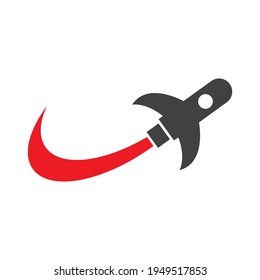 Rocket logo images illustration design