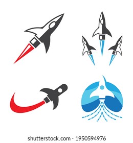 Rocket logo images illustration design