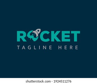 rocket logo initial logo travel logo creative logo