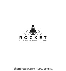 Rocket logo modern technology logo design